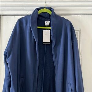 Nike Blue Open-Front Cardigan